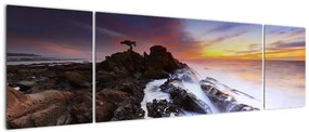 Obraz góry we mgle (170x50 cm)