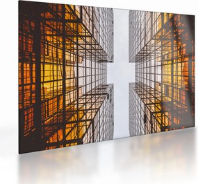 Obraz na szkle - drapacze chmur (70x50 cm)