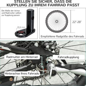 PawHut przyczepka rowerowa dla psa jazda rowerem z psem przyczepa kolor czerwony + czarny