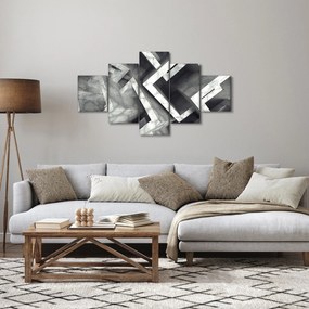 Abstrakcyjny obraz kostek (125x70 cm)