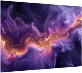 Obraz - Fioletowa Mgławica (70x50 cm)