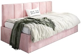 Różowe młodzieżowe łóżko sofa Golones 7X - 4 rozmiary