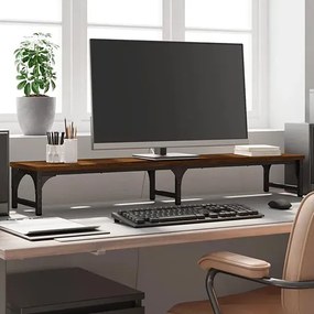 Podwójna podstawka pod monitor brązowy dąb G4-E67