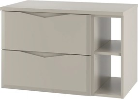 Kaszmirowy Zestaw Łazienkowy 80cm Szafka z Blatem Regał Delica