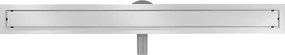 Mexen Flat 360° MGW odpływ liniowy obrotowy 90 cm, białe szkło - 1027090-40