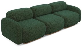 Ciemnozielona sofa modułowa 270 cm Ailani – Makamii