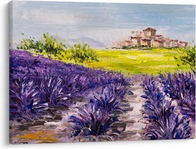 Obraz - Prowansja, Francja, malarstwo olejne (70x50 cm)