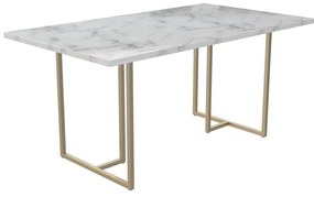 Stół w dekorze marmuru 90x160 cm Astor – CosmoLiving by Cosmopolitan
