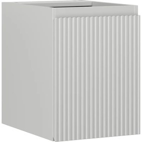 Mexen Rivel szafka łazienkowa podumywalkowa 35 cm, 1 drzwi, ryflowana, szara mat - 91A21-03547-1-BF62