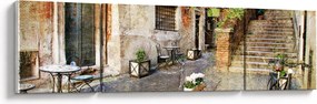 Obraz - Stare ulice Rzymu (170x50 cm)