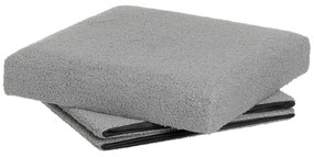 Szary puf z materiału bouclé Folding – Casa Selección