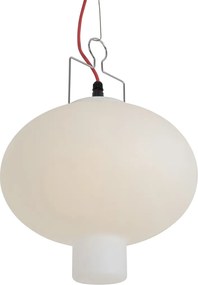Inteligentna lampa wisząca zewnętrzna biała 35 cm z czerwoną wtyczką, w tym Wifi A60 - Pion
