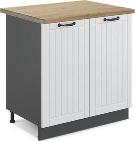 Szafka pod zlew biały domek wiejski 80x60x82 fame-line