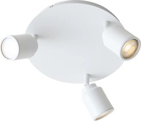 Nowoczesny reflektor łazienkowy biały 3-punktowy IP44 - Ducha
