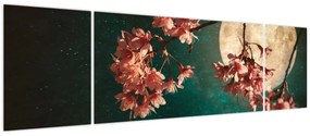 Obraz - Kwiat wiśni podczas pełni (170x50 cm)