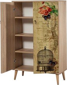 Szafka Mega Sonoma Oak Roses