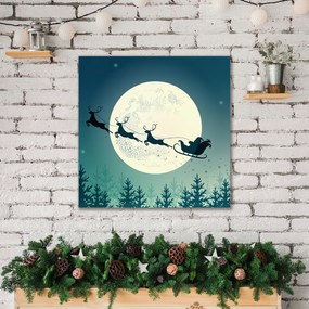 Obraz na Płótnie Świety Mikołaj Sanie Święta