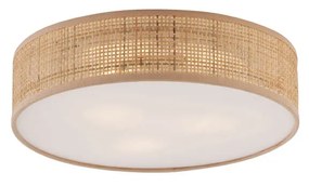 Orientalna lampa sufitowa z rattanu 38 cm - TrammyKolonialny Oswietlenie wewnetrzne