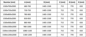 Mexen Velar kabina prysznicowa rozsuwana 150 x 90 cm, transparent, czarna - 871-150-090-01-70