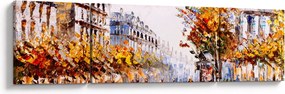 Obraz - Ulica w Paryżu (170x50 cm)