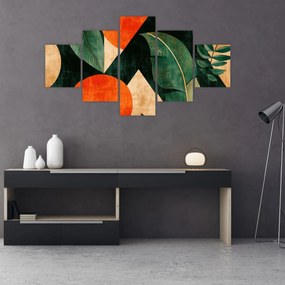 Obraz - Geometryczne motywy naturalne II. (125x70 cm)