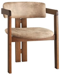 Krzesło do jadalni CO Beige and Walnut