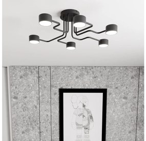 Żyrandol na drążku KURAGE 6xGX53/12W/230V czarny