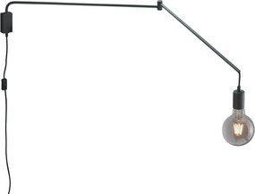 Kinkiet z elastyczną konstrukcją do kontaktu w kolorze matowej czerni Line – Trio