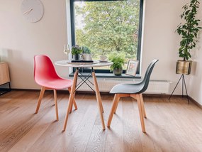 Zestaw 4 krzeseł do jadalni KITO białych