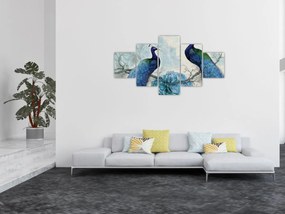 Obraz - Pawie tekstury (125x70 cm)