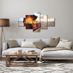 Obraz - Skarb na plaży (125x70 cm)