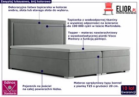 Podwójne łóżko ze schowkiem Soho 140x200 - 32 kolory