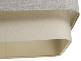 Lampa wisząca KWADRO DUO 004 51x47cm szara/beżowa BPS KONCEPT