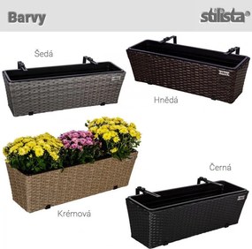 STILISTA Zestaw wiszących doniczek na kwiaty,szary, 2 sztuki