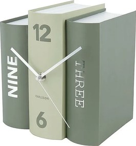 Zegar stołowy Książka - Zielony