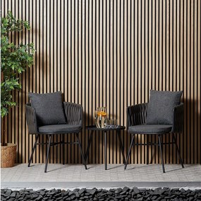 Zestaw mebli ogrodowych szary 59x70,5x61 cm 49x44,5 cm