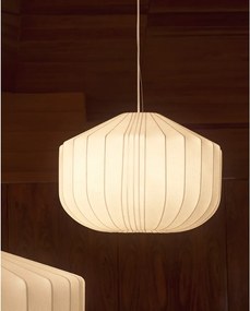 Biała lampa sufitowa z tekstylnym kloszem ø 51 cm Somar – Kave Home