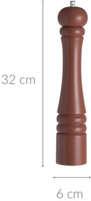 Młynek do przypraw drewniany, 32 cm