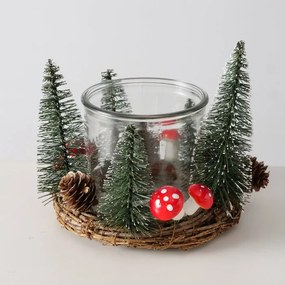 Świąteczny świecznik stroik FAIRYTALE, wys. 13,9 cm