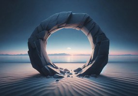 Fototapeta - Kamienny przejście (196x136 cm)