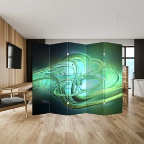Parawan - Zielona abstrakcja (210x170 cm)
