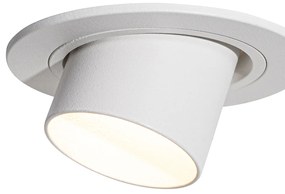 Zestaw 6 reflektorów wpuszczanych biały GU10 35mm okrągłe z możliwością przechylania - Installa Nowoczesny Oswietlenie wewnetrzne