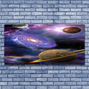 Obraz na płótnie Planety w Przestrzeni Kosmicznej