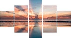 Obraz promieni słonecznych nad plażą Dayton (125x70 cm)