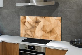 Panel nad Blat Kuchenny Mozaika z Drewnianych Brył