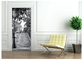 Naklejka adhezyjna na drzwi Ambiance Parisian Stairs