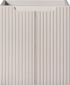 Wisząca szafka umywalkowa 2-drzwiowa Nova 50 cm, kaszmir mat