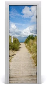 Naklejka na drzwi samoprzylepna Ścieżka na plażę