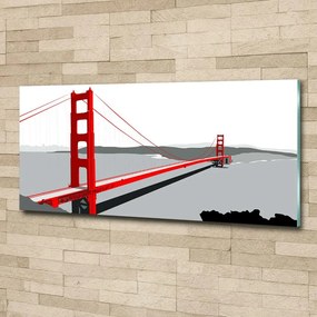 Foto obraz szklany Most San Francisco