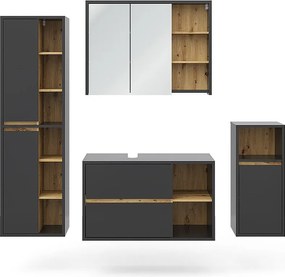 Zestaw mebli łazienkowych antracyt 60x45x100 viola